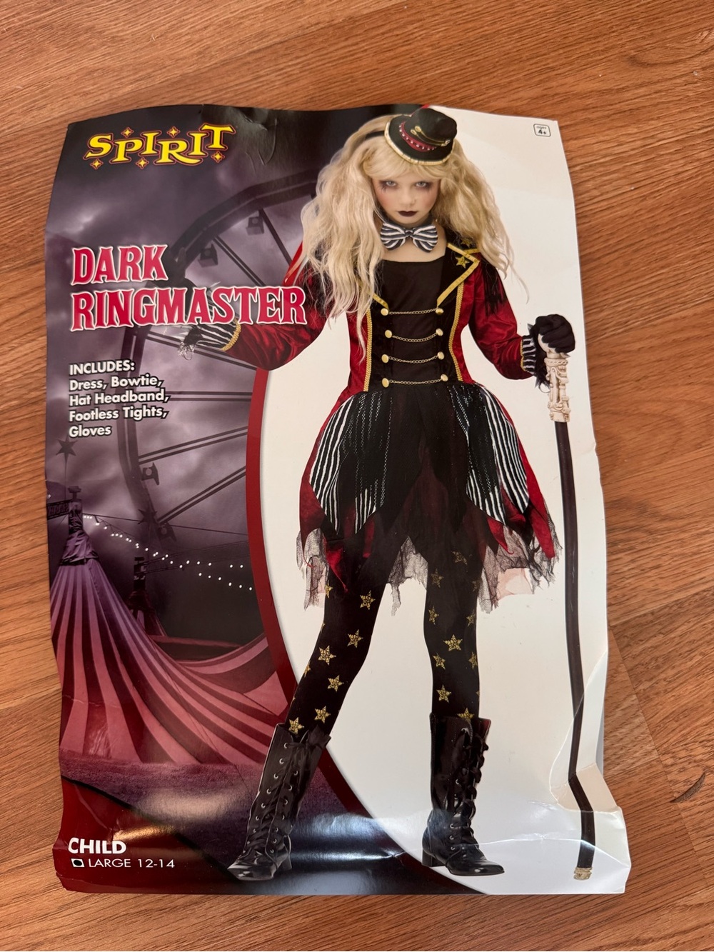 Spirit Dark Ringmaster Costume - Red, Black, Gold